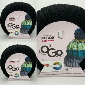 lot of 3 biker jacket caron colorama yarn